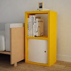 CUBICS 縫隙收納櫃 2層, 黃色