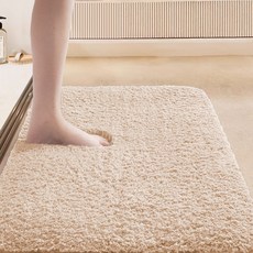 生活升級研究所 可水洗柔軟腳踏墊, 米色