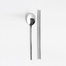 세븐키친 드뉴엘 사각 수저 세트, 실버, 숟가락 + 젓가락, 1개