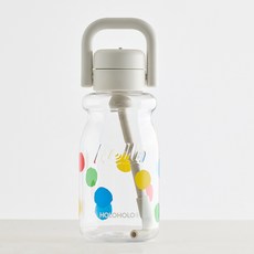 HOlOHOlO 一鍵式Tritan牛奶瓶, 圓點, 630ml, 1個