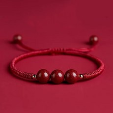 Buddha best 實現願望 避邪 鏡面硃砂 念珠手鍊