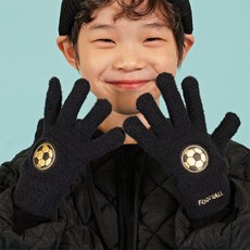 WINGHOUSE 兒童足球保暖指孔觸控手套 雙手套組 WH0712