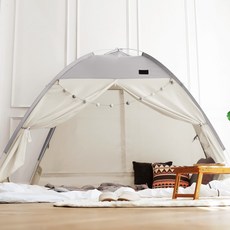 로티캠프 원터치 방한 침대 난방텐트