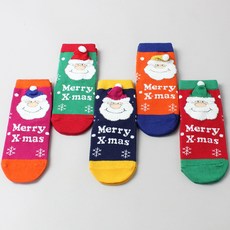 KIDS FUTURE 孩童聖誕老人造型襪 5入