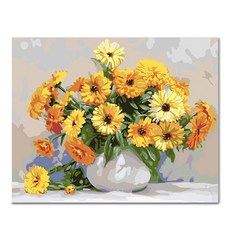 아디코 DIY 페인팅 정물화 명화그리기 50 x 40 cm, 귀여운 꽃(PG55), 1개