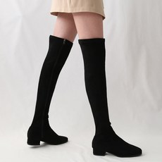 dangolunni 女款超彈力貼身過膝平底長靴 第2季 Hani's