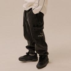 MARK GONZALES KIDS 兒童 Angel 刷毛牛仔束口褲