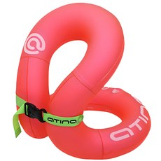 atina 兒童穿戴式游泳輔助用品 頸部浮力背心, 粉色