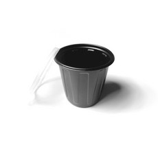 加蓋醬杯 HG-212 黑色 L號 75mm, 1500入, 1個