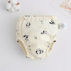 엠케이 아동용 크림패턴 배변훈련팬티, 대나무팬더