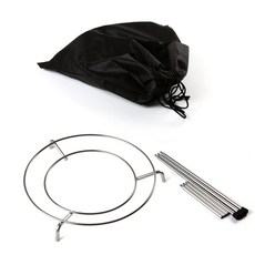 OLBIA 不鏽鋼鑄鐵烤盤架+延伸支架組, 1個, 單色