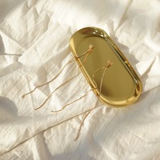 Kate Garden 金屬托盤, 金色