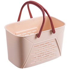 Footro Lab塑膠托特排水沐浴籃, 粉色