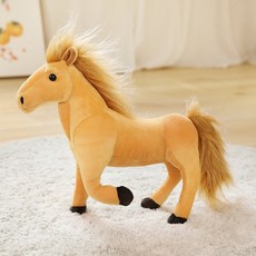 soonZAM 夢中奔馳的馬系列娃娃, 1個, 20cm, 米色