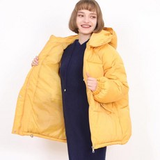 페이퍼먼츠 여성용 윈디데이 파스텔 박시 다운 패딩 점퍼 13575