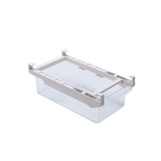 Bloom at home 冰箱懸掛軌道式透明收納架 S號, 混色, 1個