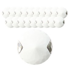 注塑寶石組合鈕扣 21mm, 20個, 鎳