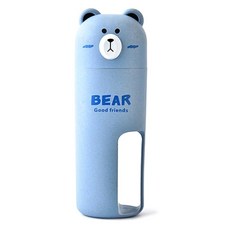 The Zakka 粉彩小熊牙刷盒 藍色 1組