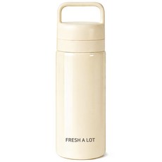 프레쉬어랏 핸디 스텐316 투웨이 보온보냉 손잡이 텀블러, 1개, 500ml, 코튼크림