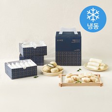 경기떡집 3단 이티떡 30g x 10개 + 쑥이티찹쌀떡 50g x 8개 + 가래떡 100g x 6개 선물세트 (냉동), 1세트