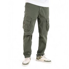 남성용 NP12 빈티지 스판 카고 조거 팬츠