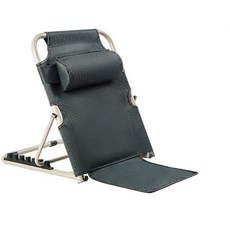 Busemakes 6段角度調節 慶典露營地板椅 + 枕頭組, 綠色