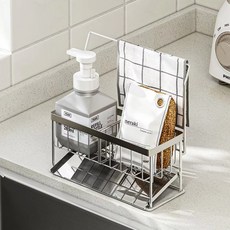 STOLIVING 全不鏽鋼 304不鏽鋼水槽菜瓜布抹布架 支架