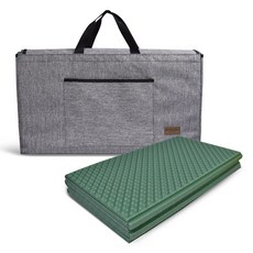 BLACK BUCK 2層折疊野營墊+包, 混色（啞光）、混色（包）