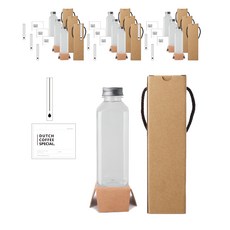 Square Dutch Pet 500 500ml + Alu 銀帽 + 貼紙 N9 套組, 10組