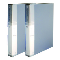 MiDAS HYUNPOONG 60頁 A4索引透明文件夾, 黑色, 2個