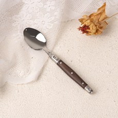 LA CARTUJA Anclat Laguiole 甜點冰淇淋茶匙, 1個, 深木色