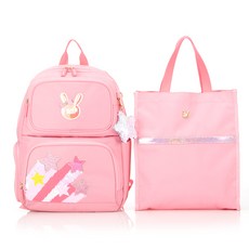 momo FRIENDS 閃亮星星圖案後背包+手提書包 MA1094