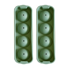 圓球矽膠製冰盒 4格 2入, 綠色