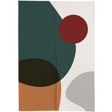 Market A 簡約藝術室內半門簾, TYPE 6