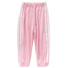 JOY MULTI 幼童素色雙線條涼爽鬆緊長褲