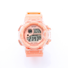 Soyo Sanghoe 簡約粉彩防水軍用運動手錶, 橘色, 1個