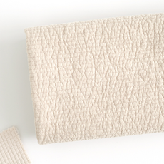 릴리패브릭 줄누빔 바이오 워싱 양면 60수 고밀도 면 부드러운 원단 7mm 바닐라 연습용 홈패션용, 베이지, 1개