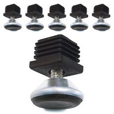 帝國家具椅方管高度調節整理帽40mm 6p+腳40mm 6p套組, 混色