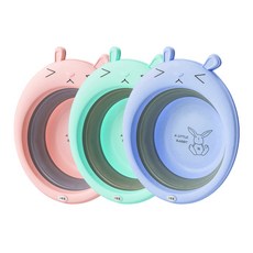 Block Mart 折疊兔子臉盆, 隨機出貨, 3個