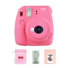 instax 拍立得 拍立得 Mini 9 粉色+收納袋+底片 10入+2格相冊, 單品, 1套