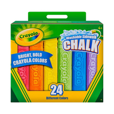 Crayola 繪兒樂 可水洗戶外粉筆, 24色, 1盒
