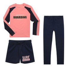 LIVE 兒童抗菌寬鬆版防曬衣衝浪褲套裝 LE21-02