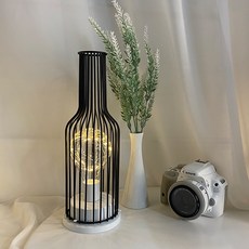 EPLYN 葡萄酒杯造型燈架, 黑色（酒瓶）