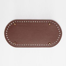 BrandYarn 寬版橢圓形包包底板, 深棕色