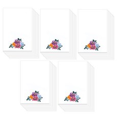 韓國的花書法無字明信片, 100個, 春牡丹