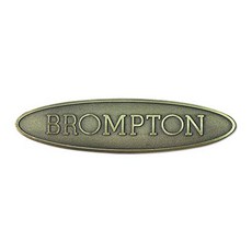 金屬Logo轉印貼 自行車貼紙, 銅 Brompton 雕刻, 1個