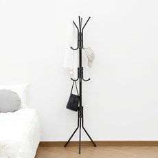 VANESSDECO 鐵製直立式衣帽架, 黑色