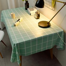 마켓A 모던 체크 패브릭 테이블매트, TYPE7, 120 x 120 cm