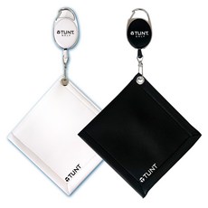 TUNT GOLF 卷高爾夫毛巾, 白、黑