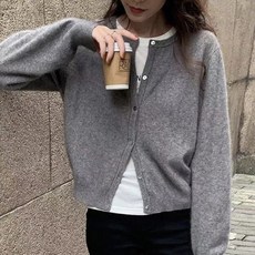 PEONIST 女款針織長袖開襟衫